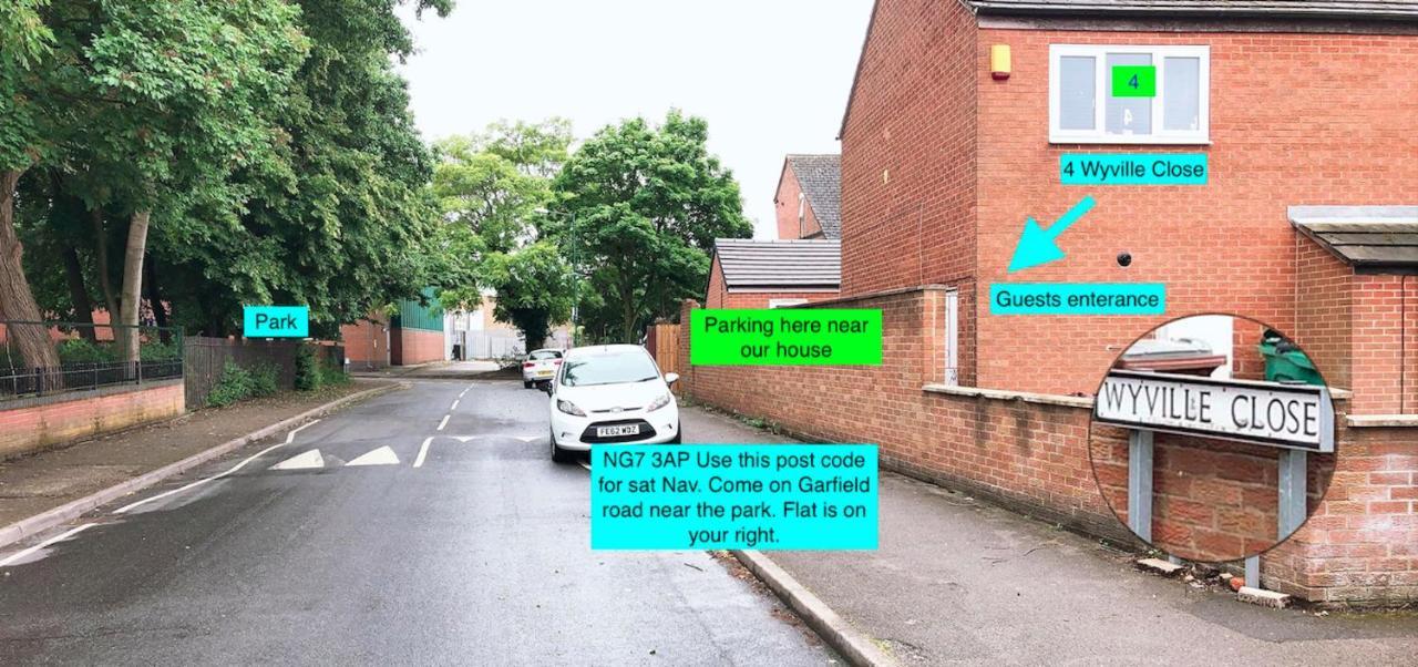 Flat 1 - Entire Modern Studio With En-Suite And Free Parking Close To Qmc, City Centre & Notts Uni Nottingham Bagian luar foto